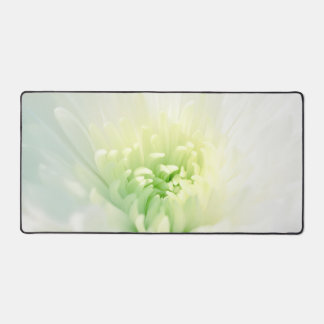 White Chrysanthemum Beautiful White Mum Photograph Desk Mat