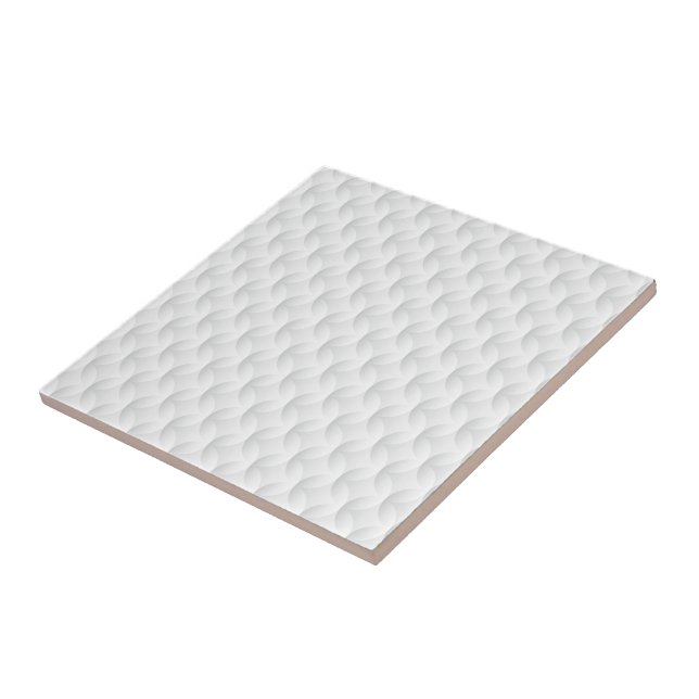White circle embossed tile (Side)