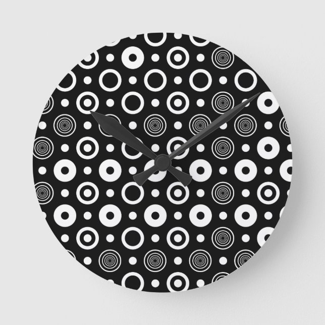 White circles and dots round clock (Front)