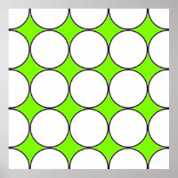 white circles in green fluorescent background