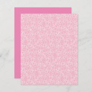 White Circles on Pink Scrapbook Paper