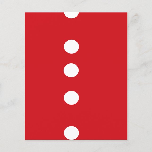 White circles on red (Front)
