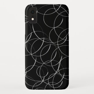 White circles pattern iPhone XR case