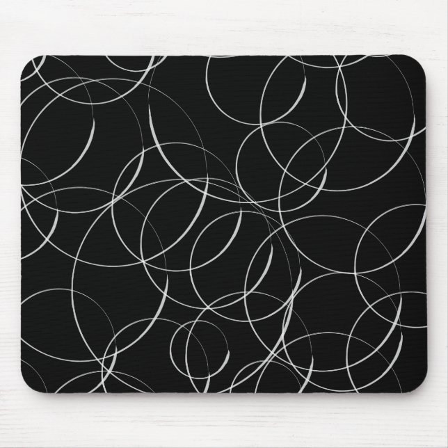 White circles pattern mouse pad (Front)