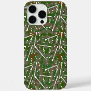 White Clarinets Music Notes iPhone 16 Pro Max Case