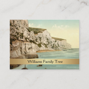 White Cliffs of Dover, England Family Tree Business Card