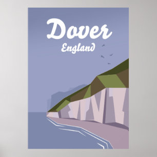 White Cliffs of Dover travel poster