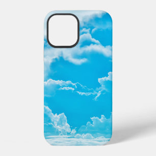 white clouds and bright blue sky background,  pano iPhone 12 case