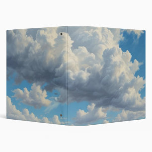 White Clouds and Clear Blue Sky Binder
