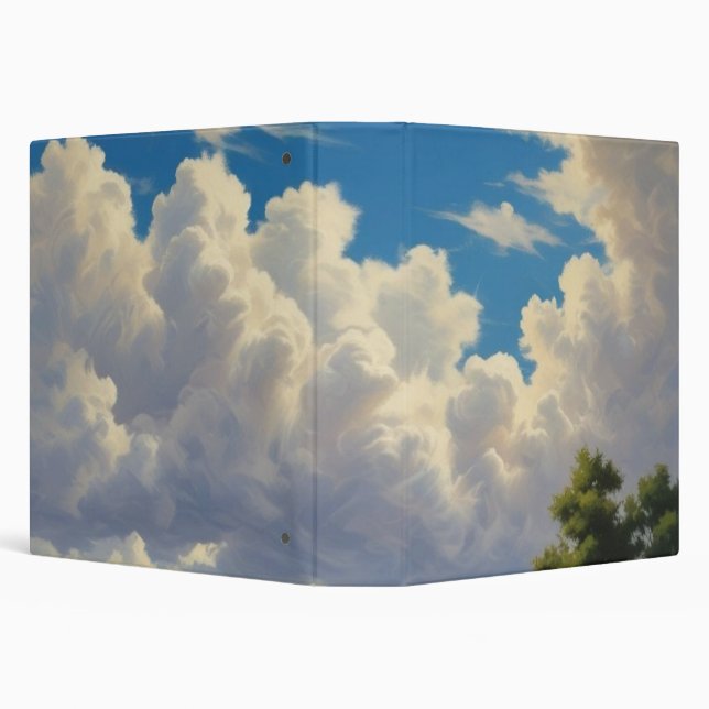 White Clouds and Clear Blue Sky Binder (Background)