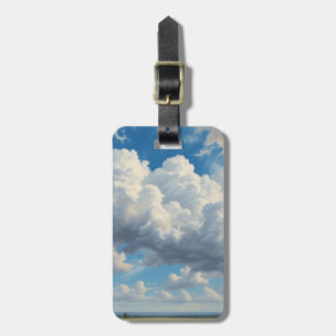 White Clouds and Clear Blue Sky Luggage Tag