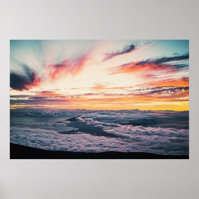 WHITE CLOUDS AT GOLDEN HOUR POSTER (Front)