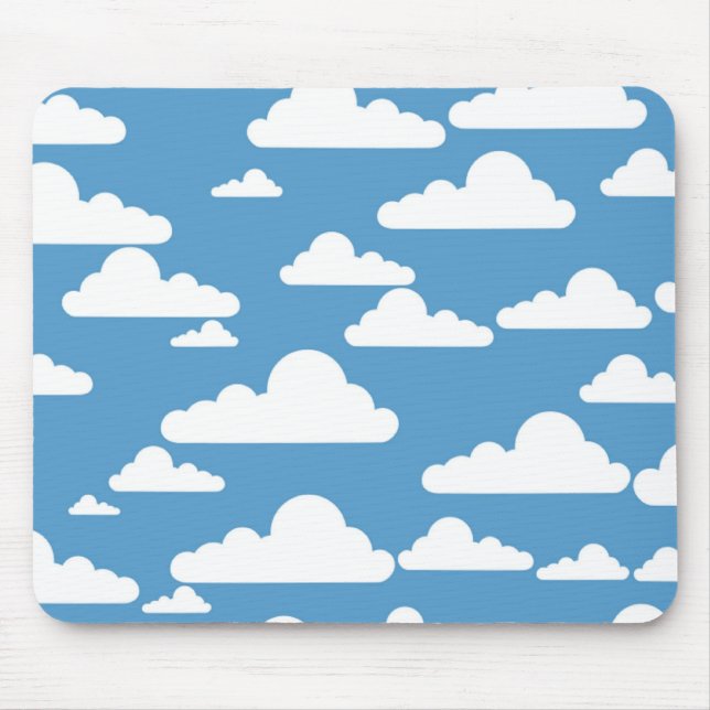 WHITE CLOUDS MOUSE PAD (Front)