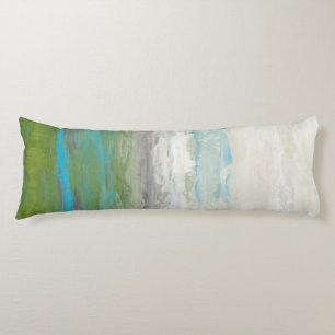 White Clouds Overlooking Beautiful Landscape Body Pillow