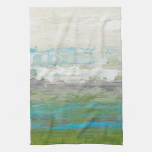 White Clouds Overlooking Beautiful Landscape Kitchen Towel