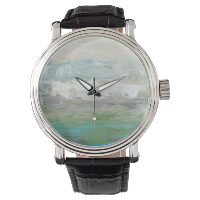 White Clouds Overlooking Beautiful Landscape Watch (Front)