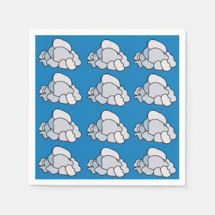White Clouds Party Napkin