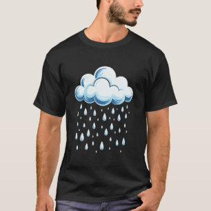 White Clouds Rain Drop Shirt Adult Kids Men Women 