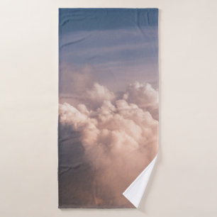 WHITE CLOUDS UNDER BLUE SKIES BATH TOWEL