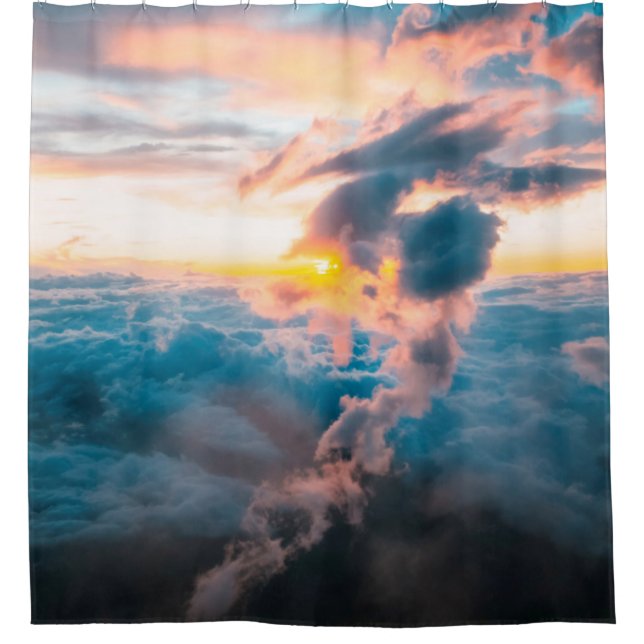 WHITE CLOUDS UNDER ORANGE SKY (Front)