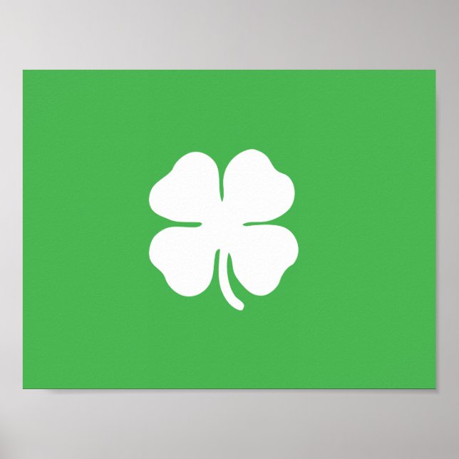 White Clover Leaf Poster (Front)