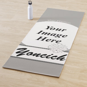 White Clover Ribbon Template by Kenneth Yoncich Yoga Mat