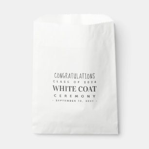 White Coat Ceremony Congratulations Class of 20XX Favour Bag
