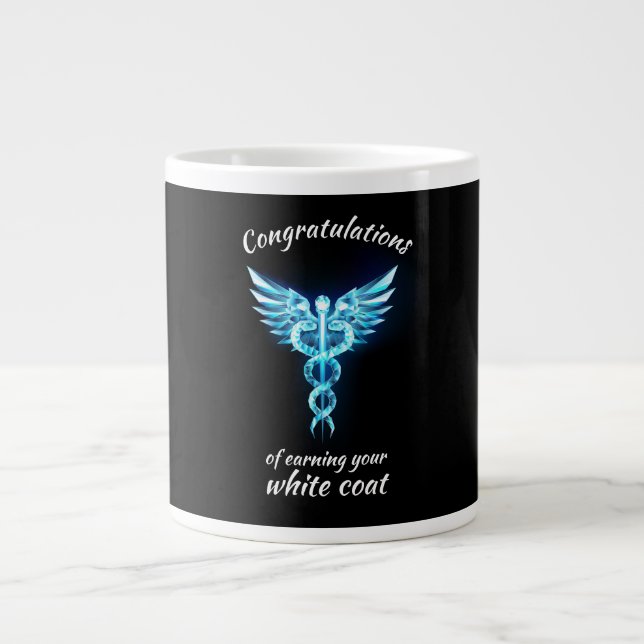White Coat Ceremony Crystal Medical  Large Coffee Mug (Front)