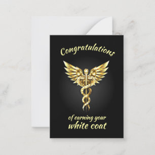 White Coat Ceremony Gold Medical Card