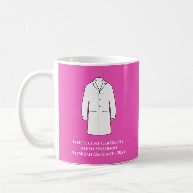 White Coat Ceremony Keepsake Physician Assistant Coffee Mug (Left)