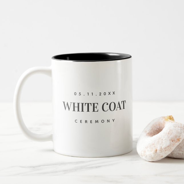 White Coat Ceremony Physical Therapist  Two-Tone C Two-Tone Coffee Mug (With Donut)