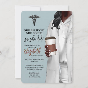 White Coat Medical School Graduation Invitation