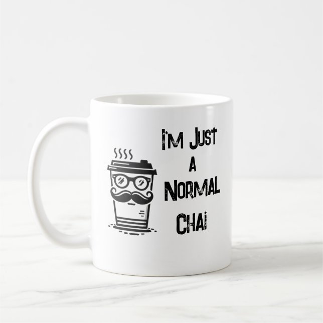 White Coffee Mug with Black Detail (Left)