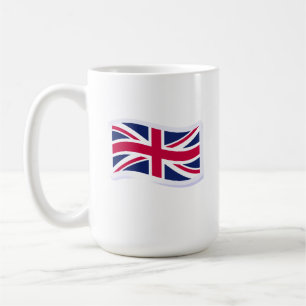 White Coffee Mug with Union Jack