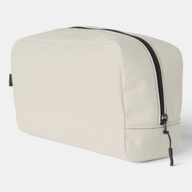 White Coffee Solid Colour Dopp Kit (Right Corner)
