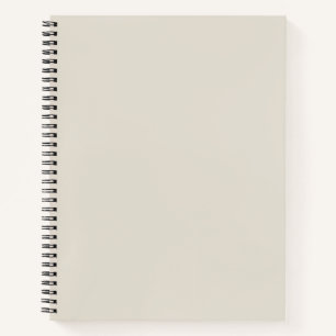 White Coffee Solid Colour Notebook