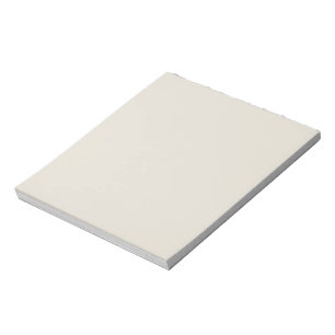 White Coffee Solid Colour Notepad