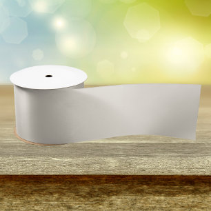 White Coffee Solid Colour Satin Ribbon