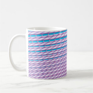 White concrete architecture plan coffee mug