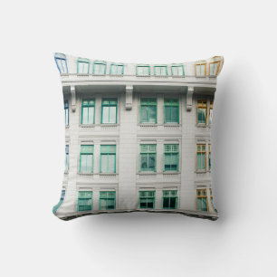 WHITE CONCRETE BUILDING-3 THROW PILLOW