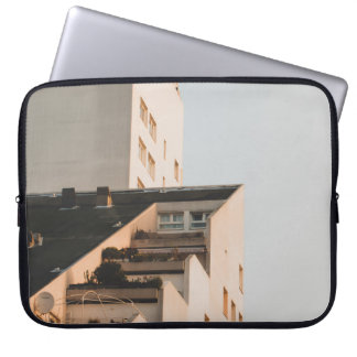 WHITE CONCRETE BUILDING LAPTOP SLEEVE