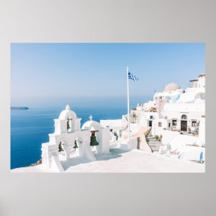 White concrete building near body of water in the poster
