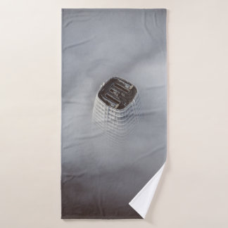 WHITE CONCRETE BUILDING SURROUNDED BY CLOUDS BATH TOWEL