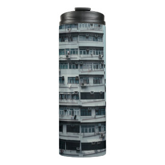 WHITE CONCRETE BUILDING THERMAL TUMBLER