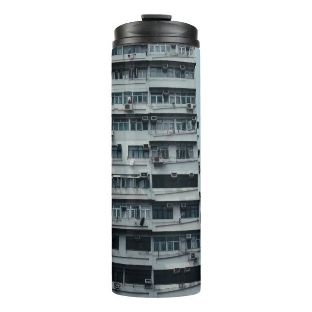 WHITE CONCRETE BUILDING THERMAL TUMBLER (Front)