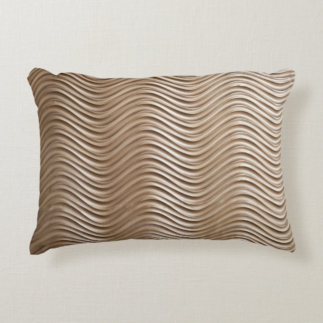 White concrete high-rise building accent pillow (Front)