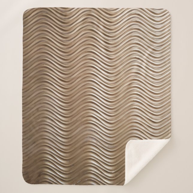 White concrete high-rise building sherpa blanket (Front)