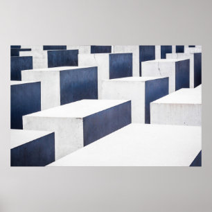 White concrete pavements poster