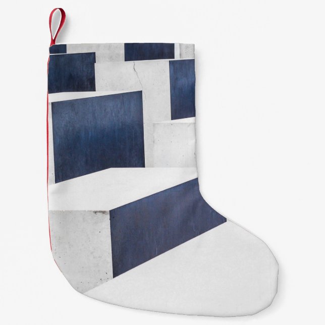 White concrete pavements small christmas stocking (Front)