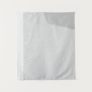 White concrete wall tapestry